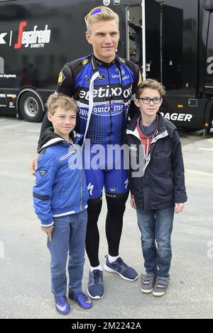 Il tedesco Marcel Kittel del team Etixx Quick-Step ha mostrato in vista dell'inizio della 103rd° edizione della gara ciclistica Tour de France, venerdì 01 luglio 2016, Francia. Foto Stock