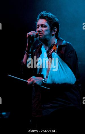 Shane MacGowan - The Pogues, V2008, Hylands Park, Chelmsford, Essex, Regno Unito - 16 agosto 2008 Foto Stock