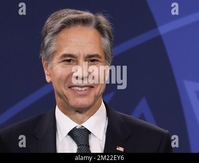 Washington, Stati Uniti. 13th Dec, 2022. Il Segretario di Stato degli Stati Uniti Antony Blinken partecipa al Forum per la pace e la sicurezza il primo giorno degli Stati Uniti Vertice dei leader africani al Walter E. Washington Convention Center di Washington DC martedì 13 dicembre 2022. Photo by Jemal Countess/UPI Credit: UPI/Alamy Live News Foto Stock