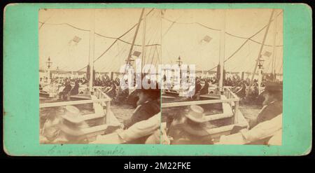 Tabernacolo del campo, pubblico, riunioni del campo, tende Foto Stock