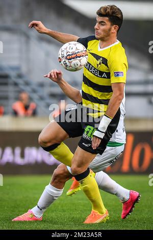 Ahmed Zizo di Lierse ha ritratto in azione durante la partita di Proximus League del D1B tra Lierse SK e Lommel United, a Lier, domenica 30 ottobre 2016, il giorno 13 del campionato di calcio belga, divisione 1B. BELGA FOTO LUC CLAESSEN Foto Stock