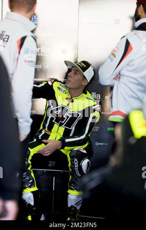 Test ufficiale della MotoGP di Valencia. Giorno di prova 1. Circuito Ricardo Tormo, Valencia. Nella foto: #41 ALEIX ESPARGARO (SPAGNOLO) APRILIA RACING TEAM GRESINI APRILIA Foto Stock