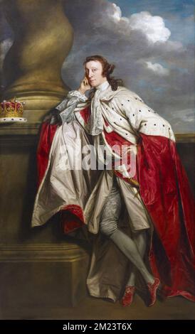 James, 7th conte di Lauderdale (1759-1760), dipinto di Joshua Reynolds Foto Stock