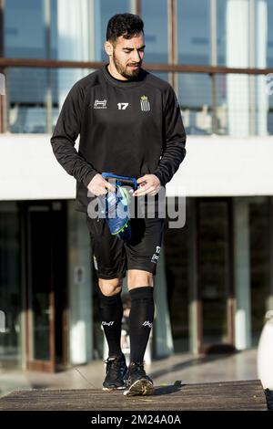 Charleroi's Stergos Marinos pictured during the first day of the winter training camp of Belgian first division soccer team Sporting Charleroi in El Saler, Spain, Sunday 08 January 2017. BELGA PHOTO JASPER JACOBS Stock Photo