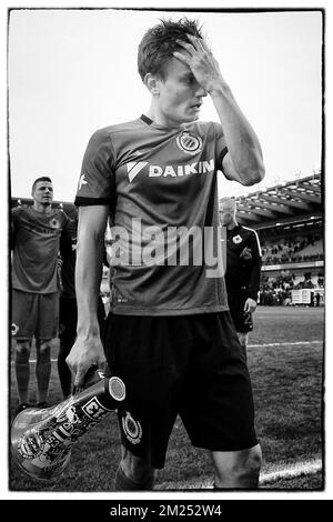 Jelle Vossen del Club, foto dopo la partita della Jupiler Pro League tra il Club Brugge e lo Sporting Charleroi, a Brugge, domenica 05 febbraio 2017, il 25° giorno del campionato di calcio belga. FOTO DI BELGA BRUNO FAHY Foto Stock