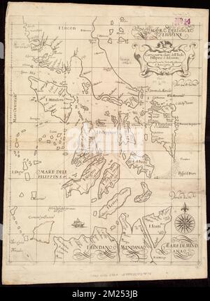 Carta particolare dell'Isole Fillipine è di Luzon : la longitune. cominca. De l'Isola di Pico d'Asores : d'Asia carta X , Filippine, Mappe, primi lavori del 1800, Luzon Filippine, Mappe, primi lavori del 1800 Norman B. Leventhal Map Center Collection Foto Stock