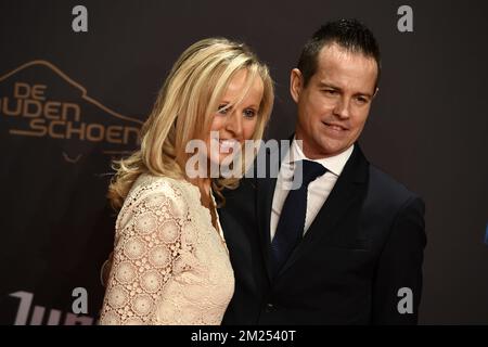Gilles De Bilde pictured on the red carpet, arriving for the 63th edition of the 'Golden Shoe' award ceremony, Wednesday 08 February 2017, in Lint. The Golden Shoe (Gouden Schoen / Soulier d'Or) is an award for the best soccer player of the Belgian Jupiler Pro League championship during the calender year 2016. BELGA PHOTO YORICK JANSENS Stock Photo