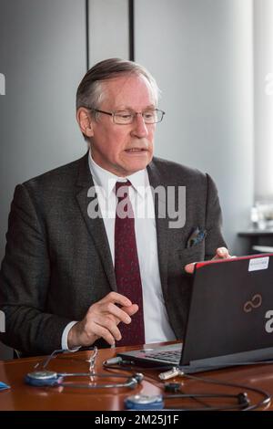 Mats Lindberg, CEO di Bildupphovsratt un seminario dal titolo "diritti degli autori visivi al valore digitale" di Cepic (coordinamento delle agenzie europee per il patrimonio, la stampa e il patrimonio), presso il parlamento europeo a Bruxelles, martedì 28 febbraio 2017. BELGA FOTO AURORE BELOT Foto Stock