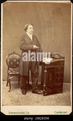 Chas. Haddon Spurgeon , Predicatori, Spurgeon, C. H. Charles Haddon, 1834-1892, carte de Visite Collection Foto Stock