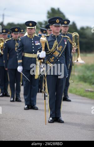 L'immagine mostra le commemorazioni al Tyne Cot Commonwealth War Graves Cemetery parte della commemorazione per il centario di Passchendaele, la terza battaglia di Ypres il 30th e 31st luglio 2017, lunedì 31 luglio 2017. BELGA FOTO KURT DESPLENTER Foto Stock