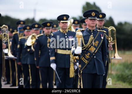 L'immagine mostra le commemorazioni al Tyne Cot Commonwealth War Graves Cemetery parte della commemorazione per il centario di Passchendaele, la terza battaglia di Ypres il 30th e 31st luglio 2017, lunedì 31 luglio 2017. BELGA FOTO KURT DESPLENTER Foto Stock