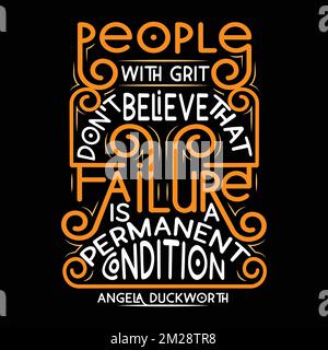 Motivazionale successo motivazionale citazione di citazione e scrittura Illustrazione Vettoriale