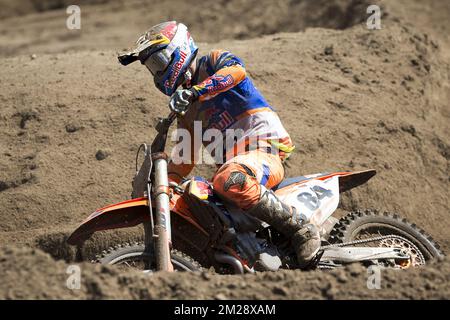 Olandese Jeffrey Herlings nella foto durante il motocross MXGP Gran Premio del Belgio, domenica 06 agosto 2017 a Lommel. BELGA FOTO KRISTOF VAN ACCOM Foto Stock