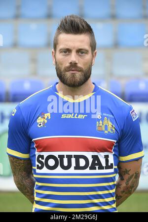 Benjamin 'Benji' De Ceulaer di Westerlo si pone per il fotografo durante la fotografia della stagione 2017-2018 della squadra di calcio belga della lega 1B KVC Westerlo, giovedì 27 luglio 2017 a Westerlo. FOTO DI BELGA JOHN THYS Foto Stock