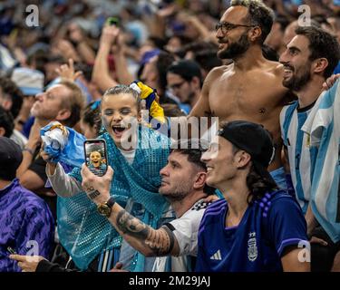 Lusail, Catar. 13th Dec, 2022. 0, the match between Argentina and Croatia, valid for the semifinal of the World Cup, held at the National Stadium in Lusail, Qatar. Credit: Richard Callis/FotoArena/Alamy Live News Stock Photo