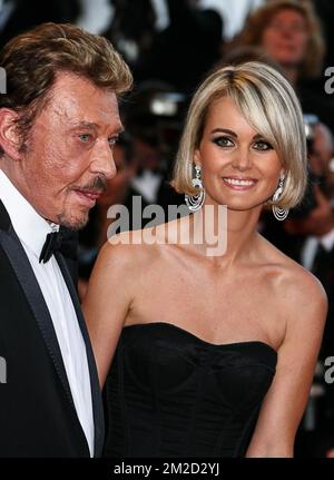 Laeticia Hallyday vedova di Johnny Hallyday, deceduta il 5 dicembre 2017. Foto scattate il 17 maggio 2009 al Festival di Cannes. | Laeticia Hallyday veuve de Johnny Hallyday, décédé le 5 Décembre 2017. Photos le 17 mai 2009 au Festival de Cannes. 17/05/2009 Foto Stock