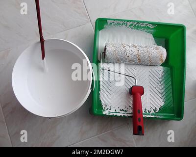 Pittura | Travaux de peinture 06/03/2018 Foto Stock