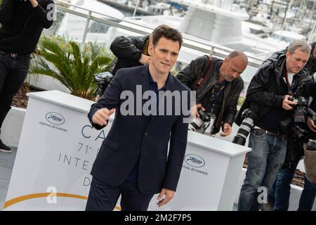 Matt DILLON partecipa al 'The House That Jack Built' Photocall durante il 71st° Festival annuale di Cannes al Palais des Festivals | Matt DILLON assiste au fotocall de 'The House That Jack Built' Lors de la 71ème édition du Festival de Cannes au Palais des Festivals. 14/05/2018 Foto Stock