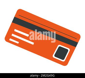 Carta di credito con informazioni di proprietario, bancario e pagamento Illustrazione Vettoriale