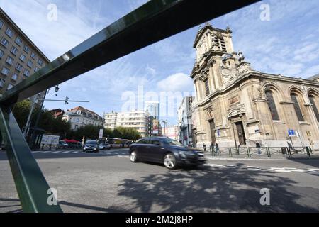 Church of Saint Josse | Eglise de Saint Josse 30/08/2018 Stock Photo