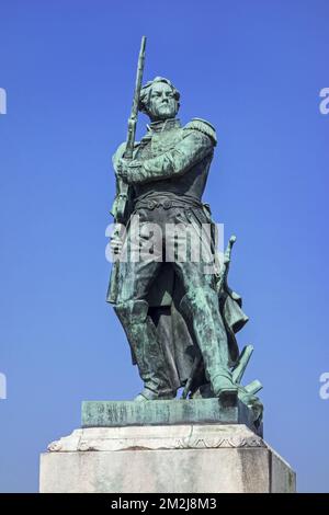 Marechal Ney monumento / statua di Marshall Ney al Esplanade nella città Metz, Mosella, Lorena, Francia | Monument au Maréchal Ney à l'Esplanade de Metz, Mosella, Lorena, Francia 28/08/2018 Foto Stock