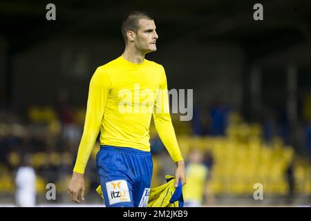 Aleksandar Vukotic di Waasland-Beveren, foto dopo la partita della Jupiler Pro League tra Waasland-Beveren e Eupen, a Beveren, sabato 15 settembre 2018, il 7th° giorno della Jupiler Pro League, la stagione calcistica belga 2018-2019. BELGA FOTO KRISTOF VAN ACCOM Foto Stock