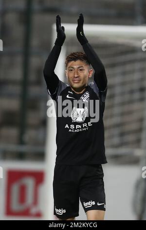 Yuta Toyokawa di Eupen, nella foto di una partita di calcio tra KAS Eupen e Cercle Brugge KSV, mercoledì 31 ottobre 2018 a Eupen, il tredicesimo giorno della stagione di campionato belga di calcio 'Jupiler Pro League' 2018-2019. FOTO DI BELGA BRUNO FAHY Foto Stock