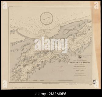 Dominion of Canada, Gulf of Saint Lawrence, Merigomish Harbor (Nova Scotia) : da un sondaggio britannico nel 1842 , carte nautiche, Nova Scotia, Merigomish Harbour, Merigomish Harbour N.S., Mappe Norman B. Leventhal Map Center Collection Foto Stock
