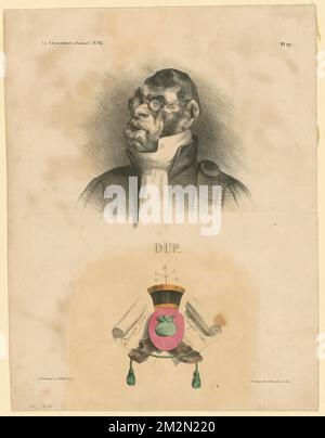 Dupin ainé , Cabinet officers, Politicians, Dupin, M. André-Marie-Jean-Jacques, 1783-1865. Honoré Daumier (1808-1879). Lithographs Stock Photo