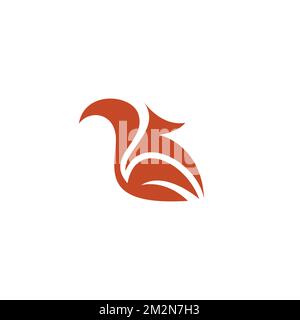 Illustrazione del vettore Fox. Logo Fox semplice. Icona Fox Illustrazione Vettoriale