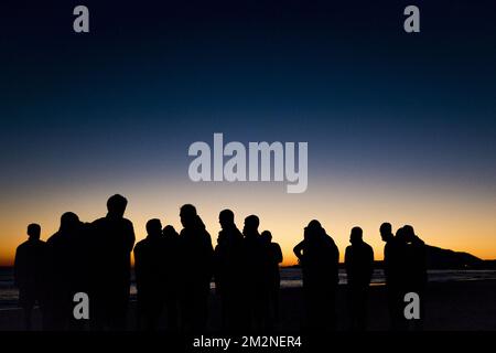 I giocatori di Gent hanno mostrato all'inizio della sessione mattutina, il secondo giorno del campo di allenamento invernale della squadra belga di calcio di prima divisione KAA Gent, ad Oliva, Spagna, domenica 06 gennaio 2019. FOTO DI BELGA JASPER JACOBS Foto Stock