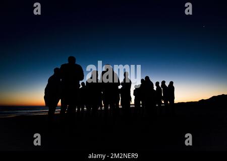 I giocatori di Gent hanno mostrato all'inizio della sessione mattutina, il secondo giorno del campo di allenamento invernale della squadra belga di calcio di prima divisione KAA Gent, ad Oliva, Spagna, domenica 06 gennaio 2019. FOTO DI BELGA JASPER JACOBS Foto Stock