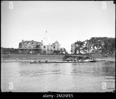 Eastern Yacht Club, Marblehead Neck , Yacht clubs, Eastern Yacht Club Marblehead, Mass.. Herman Parker Collection Foto Stock