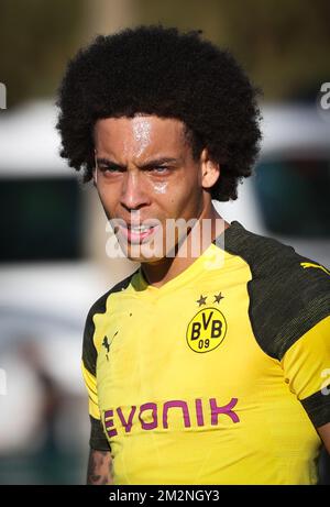 Axel Witsel di Dortmund, nella foto di un amichevole gioco delle squadre tedesche Borussia Dortmund e Fortuna Dusseldorf a Marbella, Spagna, durante il campo invernale, lunedì 07 gennaio 2019. BELGA PHOTO VIRGINIE LEFOUR Foto Stock