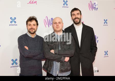 Black Box Revelation con Jan Paternoster nella foto durante l'edizione 12th del premio mia (Music Industry Award), a Bruxelles, giovedì 07 febbraio 2019. I premi mia sono consegnati dal VRT e dal Kunstenpunt. FOTO DI BELGA JAMES ARTHUR GEKIERE Foto Stock