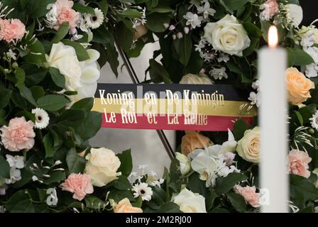 Immagine scattata durante la cerimonia funeraria del Cardinale Danneels, presso la Sint-Romboutskathedraal (Cathedrale Saint-Rombaut) di Mechelen, venerdì 22 marzo 2019. Il Cardinale Danneels morì il 14th marzo all'età di 85 anni. BELGA FOTO PISCINA BENOIT DOPPAGNE Foto Stock