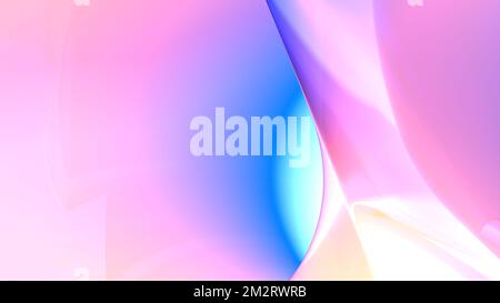 Illustrazione astratta colorata di un motivo curvo. rendering 3d, immagine generata dal computer 3d Foto Stock