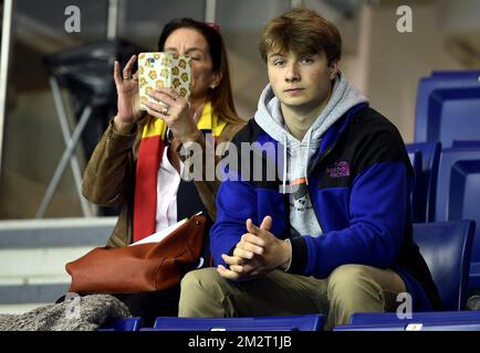 La ginnastica belga Maxime Gentges partecipa alle qualifiche ai Campionati europei di ginnastica artistica a Szczecin, Polonia, mercoledì 10 aprile 2019. La CE si svolge dal 10 al 14 aprile. FOTO DI BELGA ERIC LALMAND Foto Stock