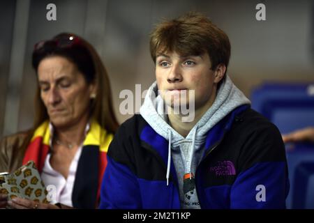 La ginnastica belga Maxime Gentges partecipa alle qualifiche ai Campionati europei di ginnastica artistica a Szczecin, Polonia, mercoledì 10 aprile 2019. La CE si svolge dal 10 al 14 aprile. FOTO DI BELGA ERIC LALMAND Foto Stock