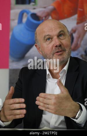 Il Presidente entrante dell'UNICEF Belgio Roland Steisel ha illustrato nel corso di una conferenza stampa dell'Unicef Belgio sul direttore provvisorio Sinobin, lunedì 13 maggio 2019, a Bruxelles. A Sinobin fu chiesto di scendere dopo essere stato collegato ad un'indagine federale sulle frodi di adozione da parte di Hacer Puente, non profit, dove in precedenza ha guidato il dipartimento del tesoro. FOTO DI BELGA THIERRY ROGE Foto Stock