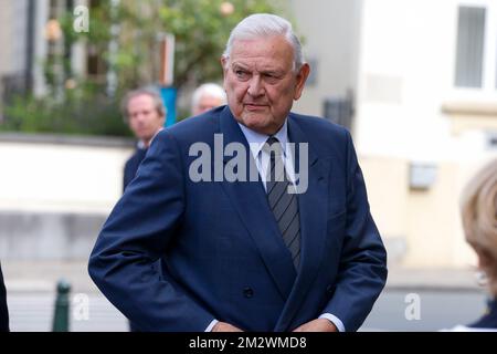 Francois Xavier de Donnea pictured during the funeral ceremony for minister of State Armand De Decker, Thursday 20 June 2019, at the Eglise Saint-Pierre - Sint-Pieterskerk, in Brussels. BELGA PHOTO NICOLAS MAETERLINCK Stock Photo