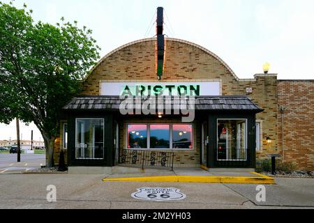 American Diner, Ariston Restaurant, Litchfield, Illinois, Stati Uniti d'America Foto Stock