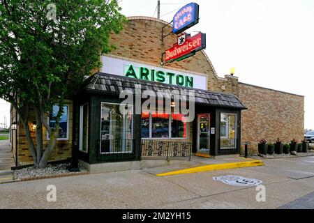 American Diner, Ariston Restaurant, Litchfield, Illinois, Stati Uniti d'America Foto Stock