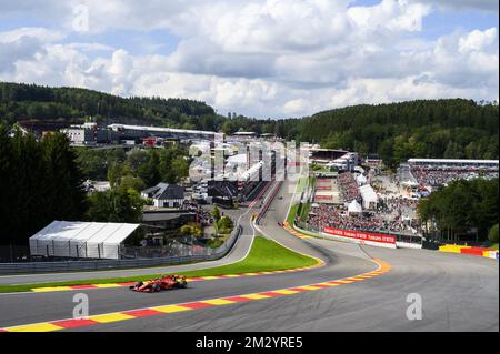 L'immagine mostra il giro di formazione durante la gara di Formula uno di Spa-Francorchamps in Belgio, a Spa-Francorchamps, domenica 01 settembre 2019. FOTO DI BELGA NICOLAS LAMBERT Foto Stock