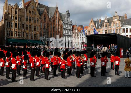 L'immagine mostra una visita regale alla commemorazione del 75th° anniversario della liberazione durante la seconda guerra mondiale, sabato 07 settembre 2019 a Brugge. FOTO DI BELGA NICOLAS MAETERLINCK Foto Stock