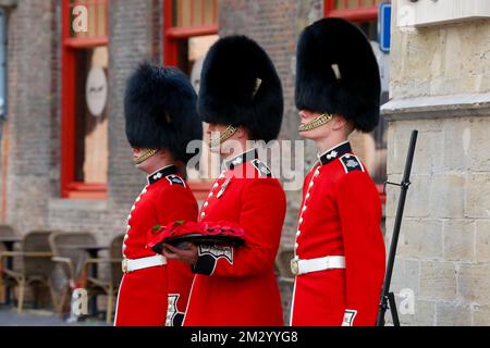 L'immagine mostra una visita regale alla commemorazione del 75th° anniversario della liberazione durante la seconda guerra mondiale, sabato 07 settembre 2019 a Brugge. FOTO DI BELGA NICOLAS MAETERLINCK Foto Stock