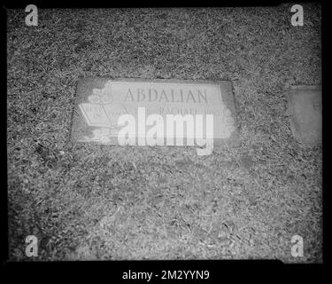 Forest Hills e Mt. Cimitero della speranza. Rachel , Tombe e monumenti sepolcrali, cimiteri. Collezione Leon Abdalian Foto Stock