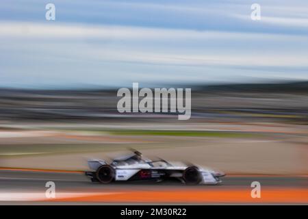 10 BIRD Sam (gbr), Jaguar TCS Racing, Spark-Jaguar, Jaguar i - Time 6, azione durante la ABB FIA Formula e Valencia Test 2022 sul circuito Ricardo Tormo dal 13 al 16 dicembre 2022 a Cheste, Spagna - Photo Germain Hazard / DPPI Foto Stock