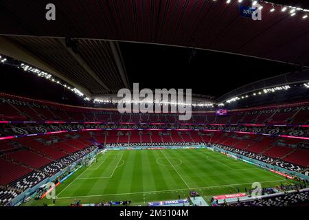 Una vista generale dello Stadio al Bayt ad al Khor, Qatar. Data immagine: Mercoledì 14 dicembre 2022. Foto Stock