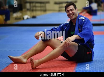 Filippo Milanov belga ha ritratto durante un campo di addestramento organizzato dal Comitato Olimpico belga BOIC-COIB a Belek (Turchia), mercoledì 04 dicembre 2019. FOTO DI BELGA ERIC LALMAND Foto Stock